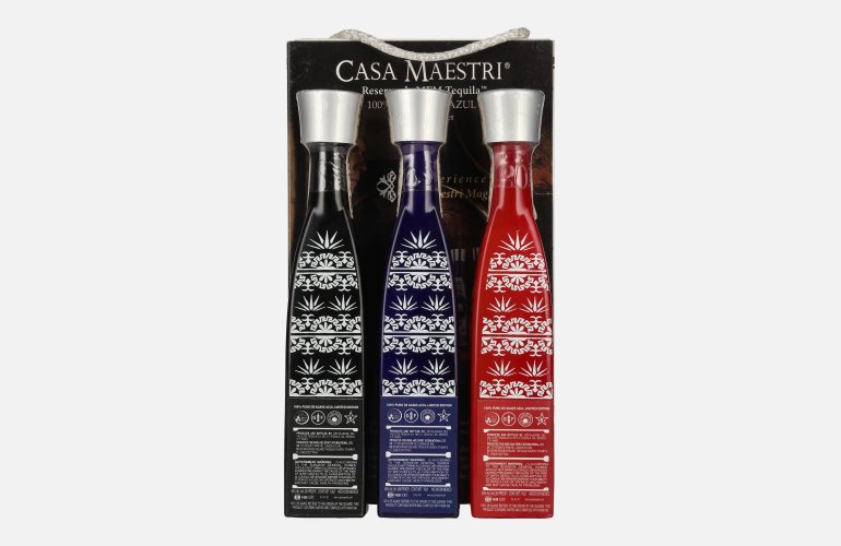 Casa Maestri MFM Tequila Gift Set 40% Vol. 3x0,1l