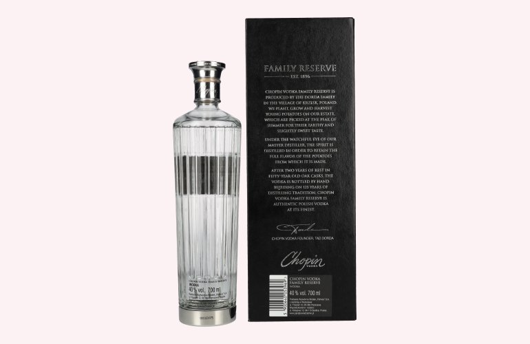 Chopin FAMILY RESERVE Extra Rare Young Potato Vodka 40% Vol. 0,7l in geschenkverpakking