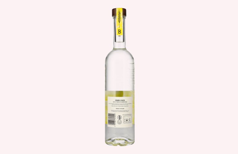 Belvedere Organic Infusions Lemon & Basil Flavoured Vodka 40% Vol. 1l