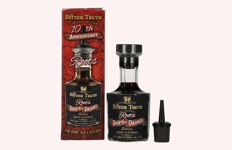 The Bitter Truth Roots Drops & Dashes Bitters 10th Anniversary Limited Edition 42% Vol. 0,1l in geschenkverpakking