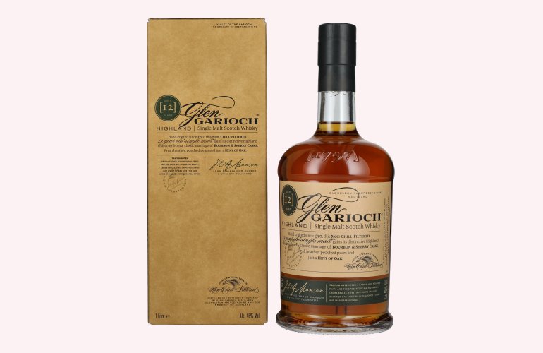 Glen Garioch 12 Years Old Highland Single Malt Scotch Whisky 48% Vol. 1l en boîte cadeau