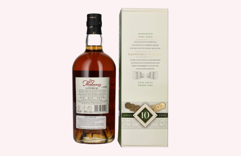 Rum Malecon Añejo 10 Años Reserva Superior 40% Vol. 0,7l in geschenkverpakking
