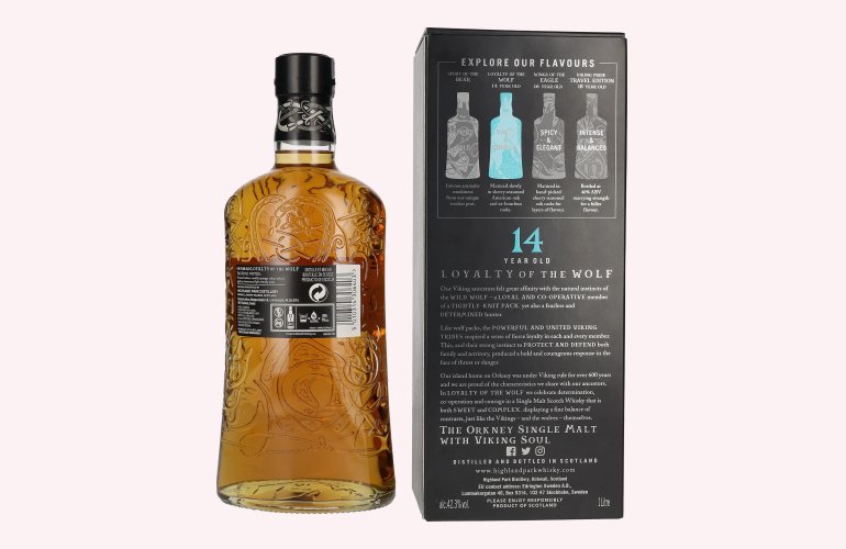 Highland Park 14 Years Old LOYALTY OF THE WOLF 42,3% Vol. 1l in geschenkverpakking