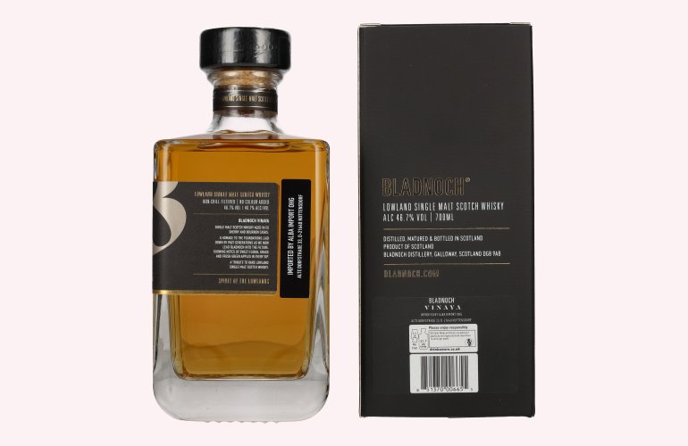 Bladnoch VINAYA Lowland Single Malt Scotch Whisky 46,7% Vol. 0,7l en boîte cadeau