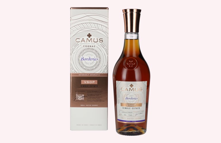 Camus VSOP Borderies Single Estate Small Batch Cognac 40% Vol. 0,7l in geschenkverpakking
