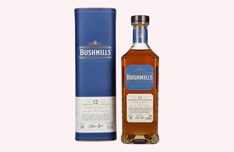 Bushmills 12 Years Old Single Malt Irish Whiskey 40% Vol. 0,7l in Geschenkbox