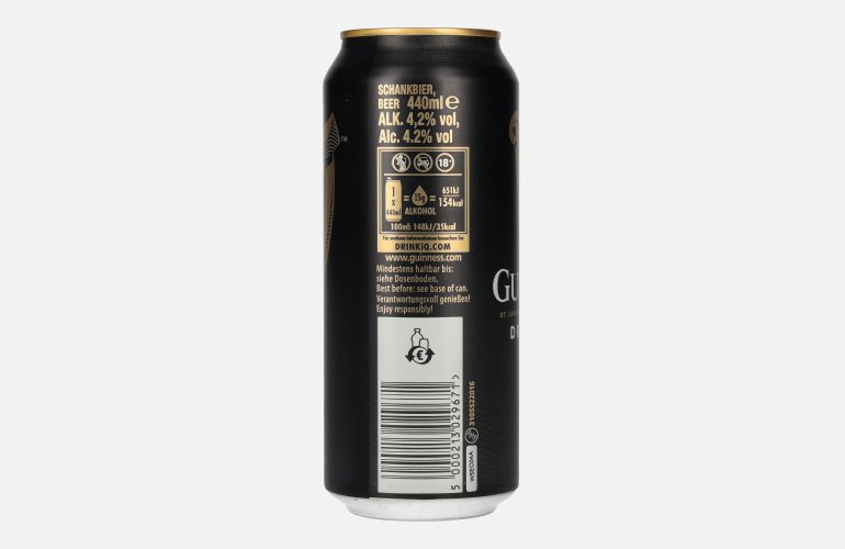 Guinness Draught Stout 4,2% Vol. 24x0,44l Dosen Pfand