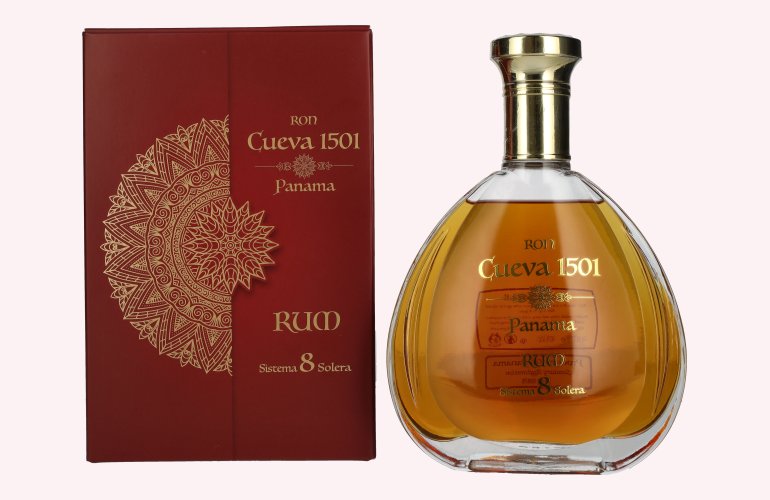 Ron Cueva 1501 Sistema 8 Solera Panama Rum 40% Vol. 0,7l en boîte cadeau