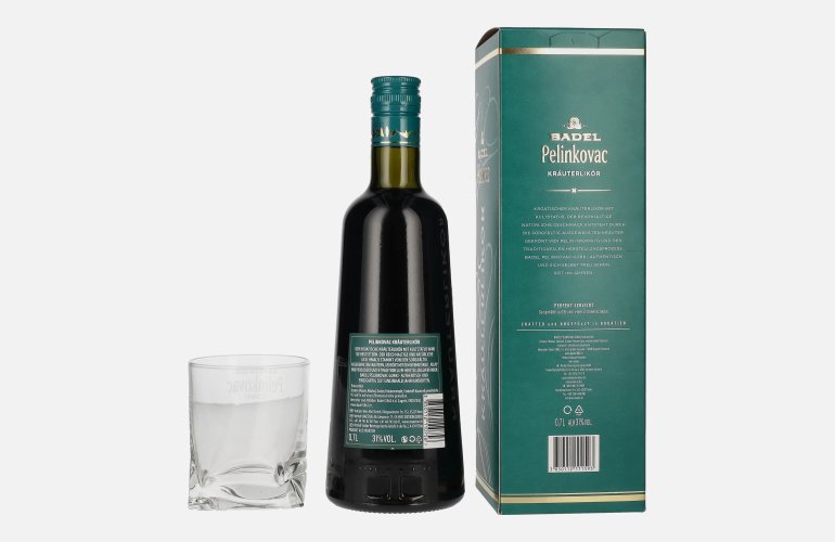 Badel Pelinkovac GORKI 31% Vol. 0,7l in Geschenkbox mit Glas