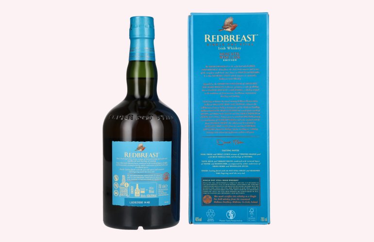 Redbreast IBERIAN SERIES Single Pot Still Irish Whiskey MOSCATEL WINE CASK 46% Vol. 0,7l in Geschenkbox