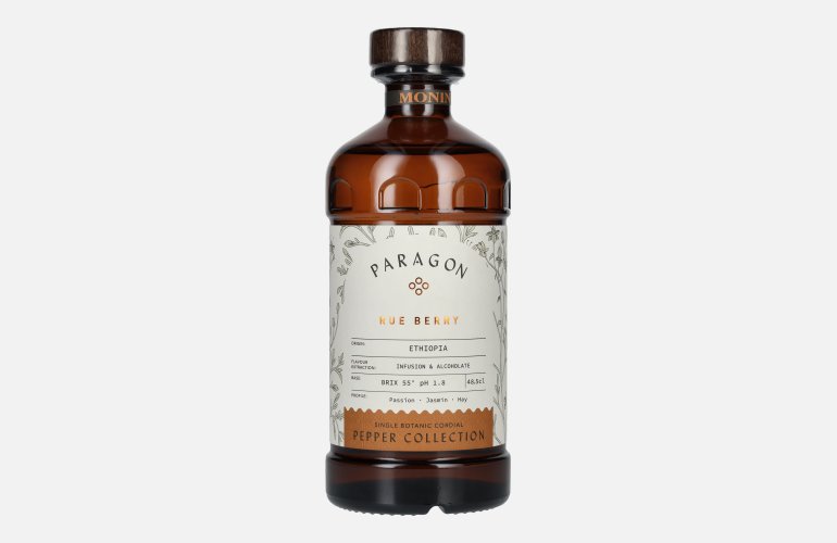 Monin Paragon RUE BERRY Single Botanic Cordial Pepper Collection 0,485l
