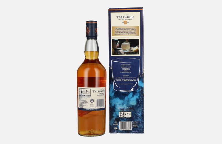 Talisker 10 Years Old Single Malt Scotch Whisky 45,8% Vol. 0,7l en boîte cadeau avec Tumbler Verre