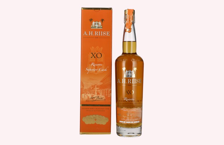 A.H. Riise X.O. Reserve Superior Cask Spirit Drink 40% Vol. 0,7l en boîte cadeau