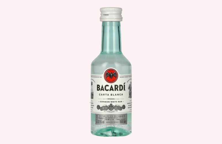 Bacardi Ron Carta Blanca Superior 37,5% Vol. 0,05l PET