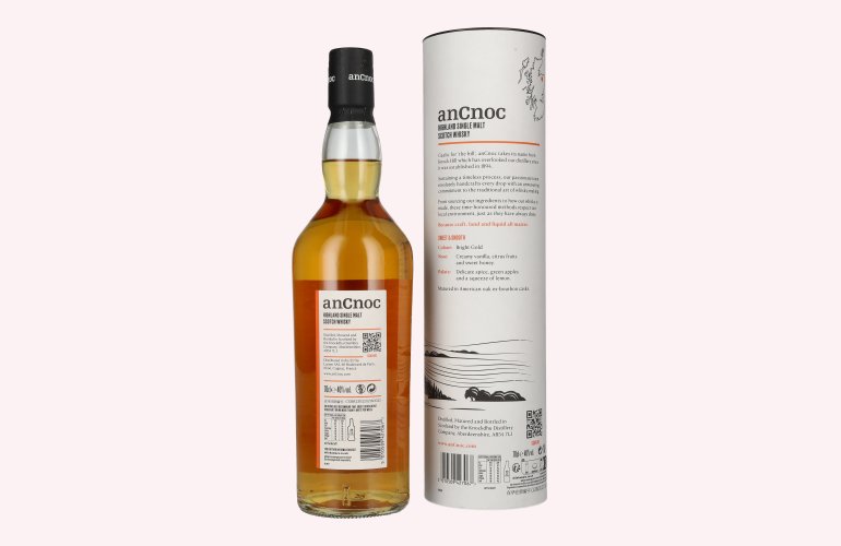AnCnoc 12 Years Old Highland Single Malt 40% Vol. 0,7l in Giftbox