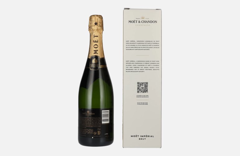 Moët & Chandon Champagne IMPÉRIAL Brut 12% Vol. 0,75l in Geschenkbox mit Goldstift