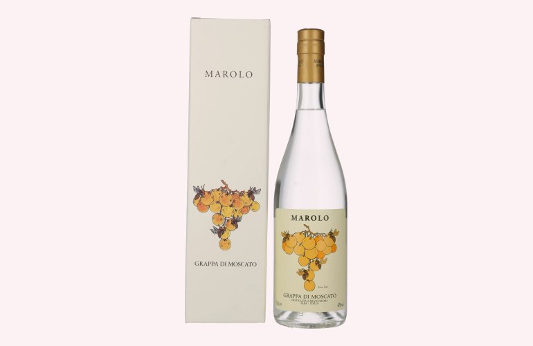 Marolo Grappa di MOSCATO 42% Vol. 0,7l in Giftbox