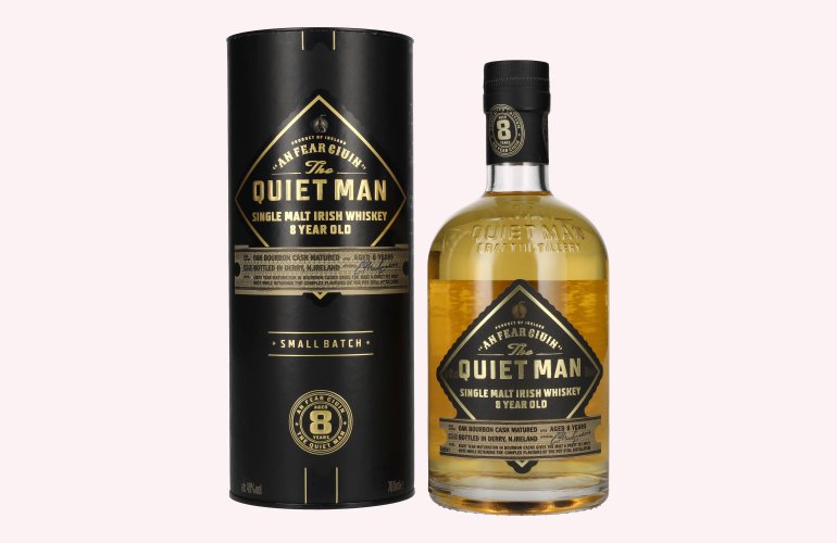 The Quiet Man AN FEAR CIUIN 8 Year Old Single Malt Irish Whiskey 40% Vol. 0,7l in geschenkverpakking