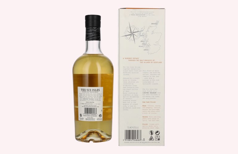 The Six Isles Blended Malt Scotch Whisky RUM CASK FINISH Limited Release 48% Vol. 0,7l in Giftbox