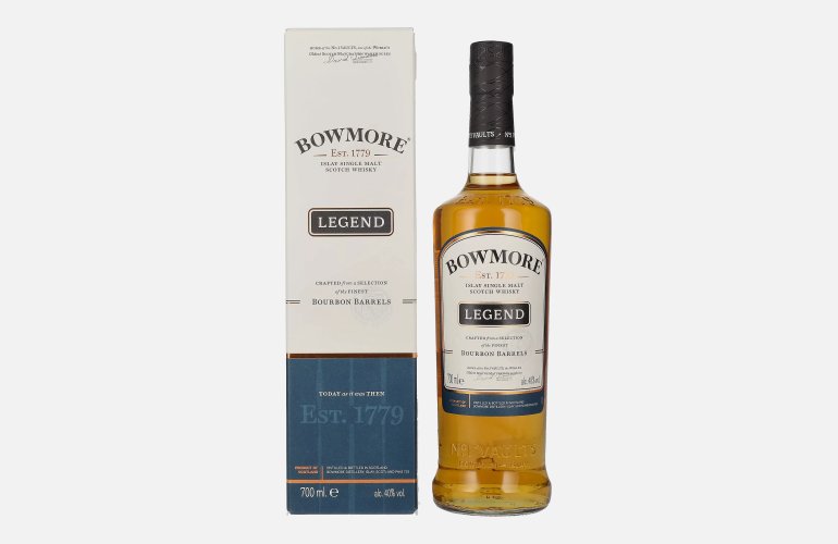 Bowmore LEGEND Islay Single Malt 40% Vol. 0,7l en boîte cadeau