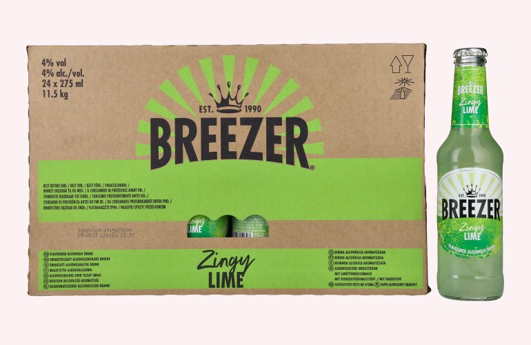 Bacardi Breezer Zingy Lime 4% Vol. 24x0,275l