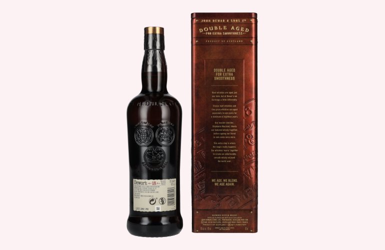 Dewar's 18 Years Old Double Aged Blended Scotch Whisky 40% Vol. 0,7l in Tinbox