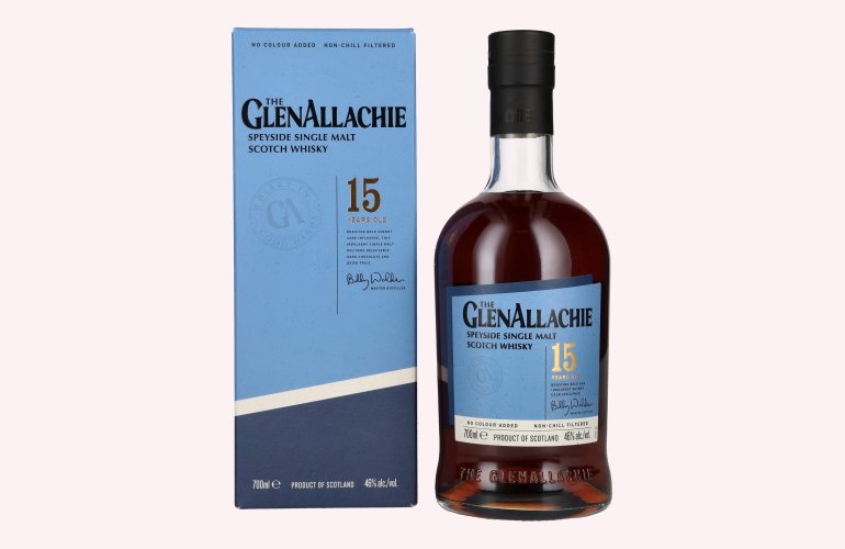 The GlenAllachie 15 Years Old Speyside Single Malt 46% Vol. 0,7l en boîte cadeau