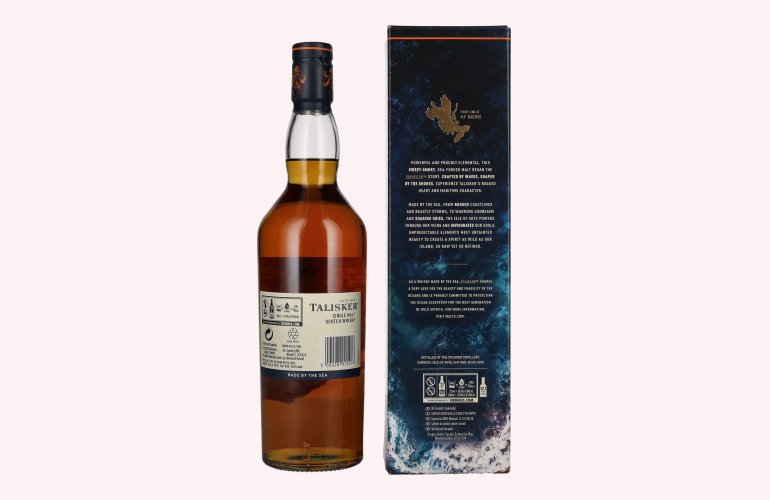 Talisker 10 Years Old Single Malt Whisky 45,8% Vol. 0,7l en boîte cadeau