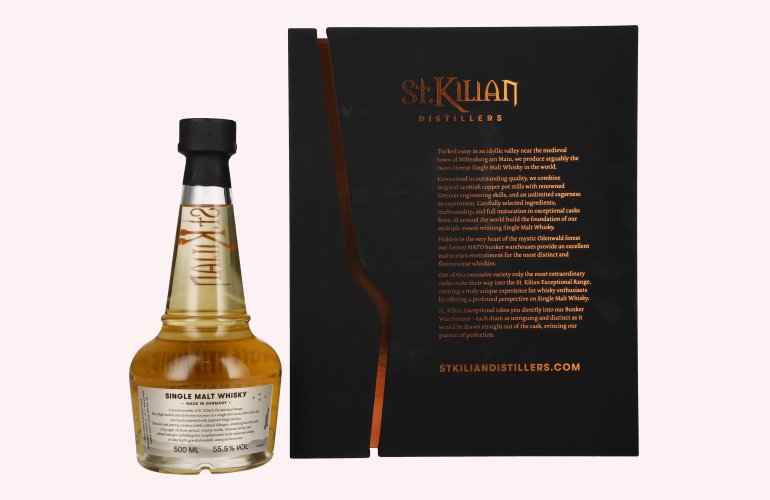 St. Kilian EX MUGI SHOCHU Single Malt Whisky 55,5% Vol. 0,5l in Geschenkbox