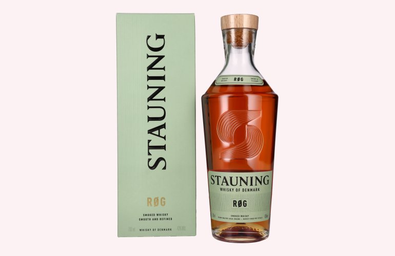 Stauning RØG Smoked Danish Whisky 43% Vol. 0,7l en boîte cadeau