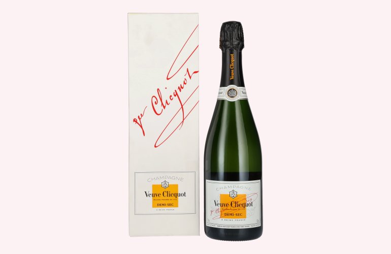 Veuve Clicquot Champagne DEMI-SEC 12% Vol. 0,75l en boîte cadeau