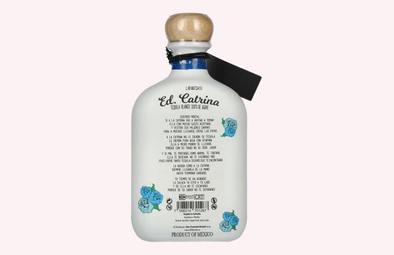 La Cofradia ED. CATRINA Tequila Blanco 100% de Agave 38% Vol. 0,7l