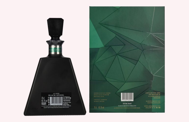 A.H. Riise Black Spinel BLACK GEM COLLECTION Spirit Drink 46,1% Vol. 0,7l in geschenkverpakking