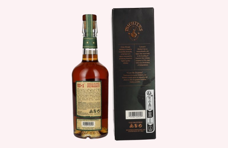 Michter's US*1 Kentucky Single Barrel Straight Rye Whiskey 42,4% Vol. 0,7l en boîte cadeau
