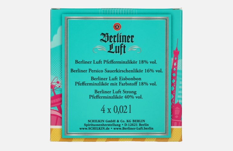Berliner Luft Special Box 23% Vol. 4x0,02l en boîte cadeau