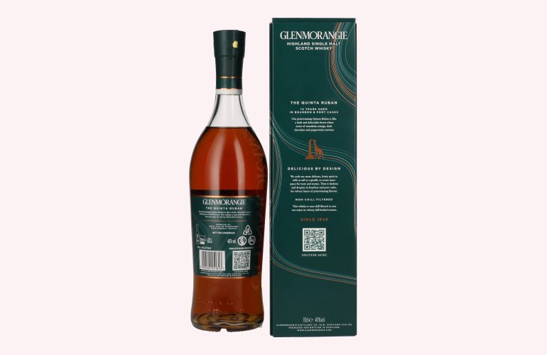 Glenmorangie The QUINTA RUBAN 14 Years Old Highland Single Malt 46% Vol. 0,7l in geschenkverpakking