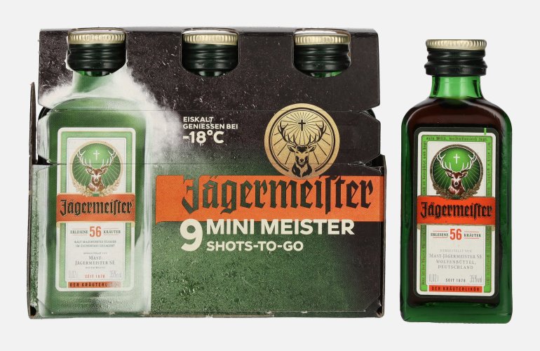 Jägermeister 9-JägerPack 35% Vol. 9x0,02l