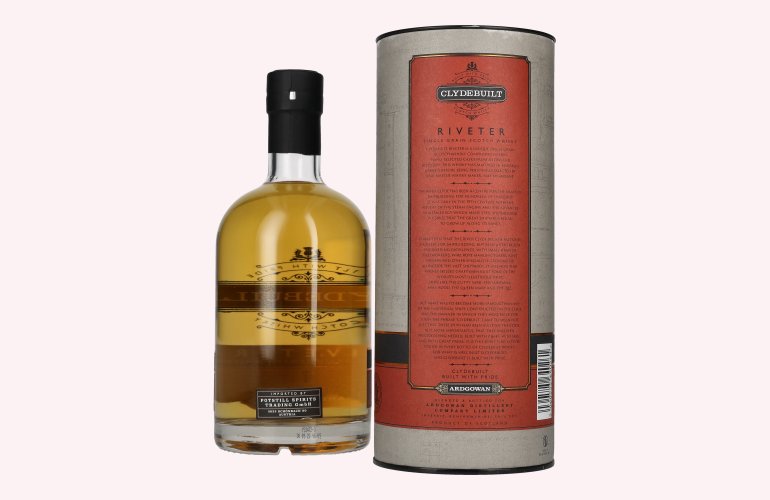 Ardgowan Clydebuilt RIVETER Single Grain Scotch Whisky 50% Vol. 0,7l in Geschenkbox