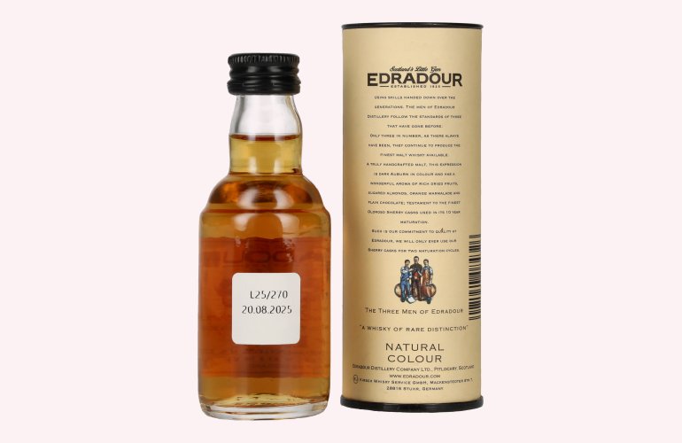 Edradour 10 Years Old 40% Vol. 0,05l in geschenkverpakking