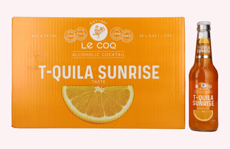 Le Coq T-QUILA SUNRISE 4,7% Vol. 24x0,33l