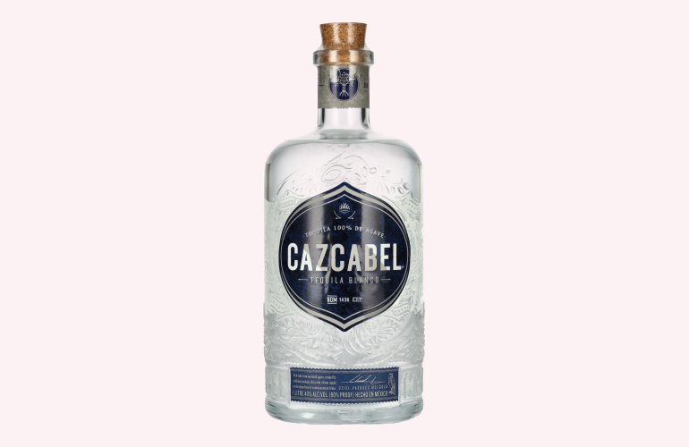 Cazcabel Tequila BLANCO 100% de Agave 40% Vol. 1l