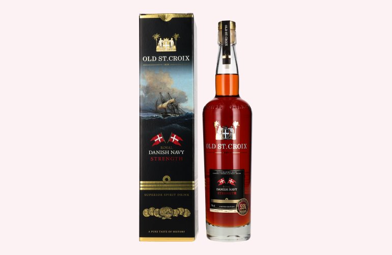Old St. Croix A.H. Riise Royal DANISH NAVY STRENGTH Superior Spirit Drink 55% Vol. 0,7l in Giftbox