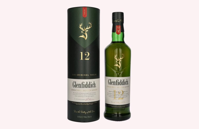 Glenfiddich OUR ORIGINAL TWELVE 12 Years Old Single Malt Scotch Whisky 40% Vol. 0,7l in Geschenkbox