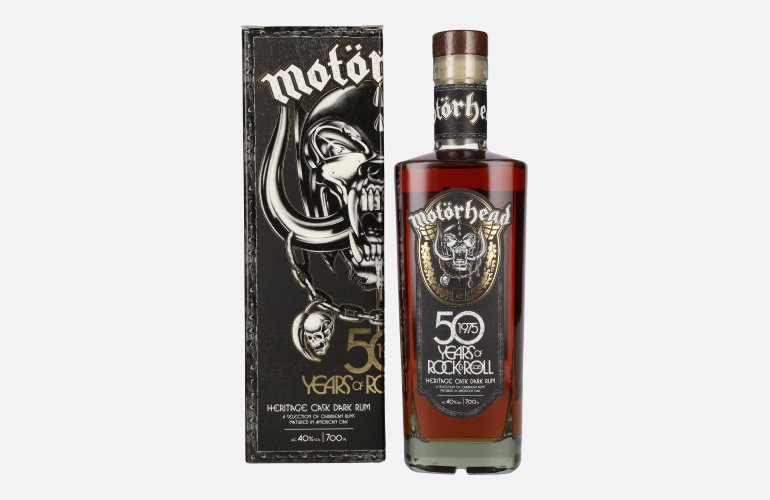 Motörhead 50 Years of Rock & Roll Heritage Cask Dark Rum 40% Vol. 0,7l in Giftbox