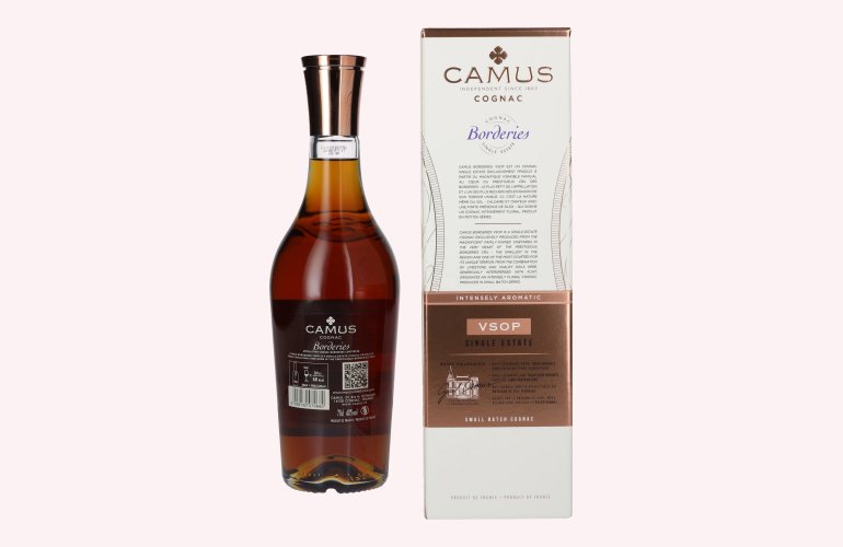 Camus VSOP Borderies Single Estate Small Batch Cognac 40% Vol. 0,7l en boîte cadeau