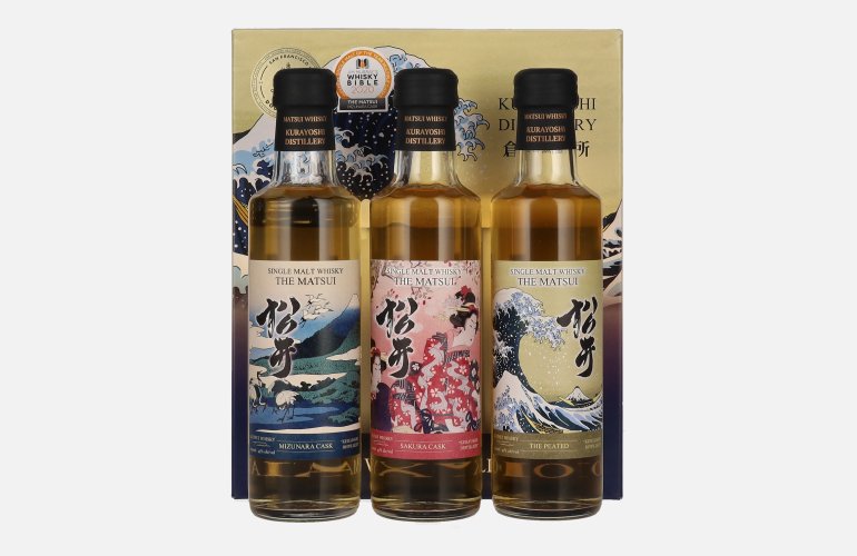 Matsui Whisky THE MATSUI Whisky Collection 43% Vol. 3x0,2l en boîte cadeau