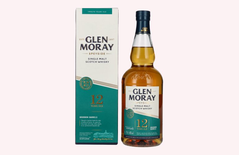 Glen Moray 12 Years Old Bourbon Barrels 40% Vol. 0,7l in Giftbox