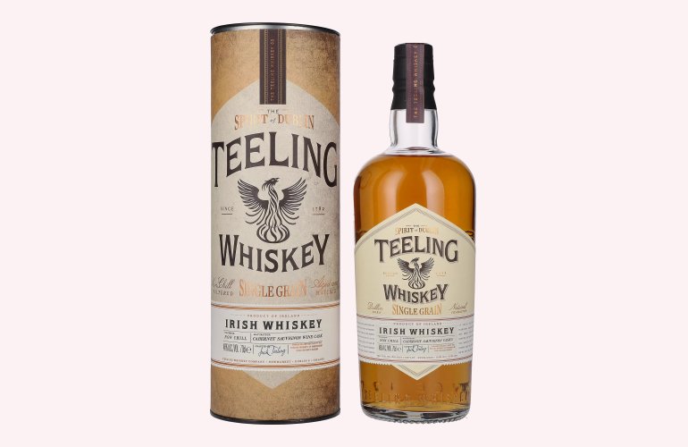 Teeling Whiskey SINGLE GRAIN Irish Whiskey Wine Cask 46% Vol. 0,7l in geschenkverpakking