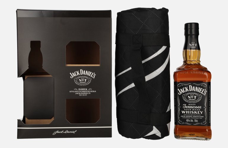 Jack Daniel's Tennessee Whiskey 40% Vol. 0,7l in geschenkverpakking met Party Blanket