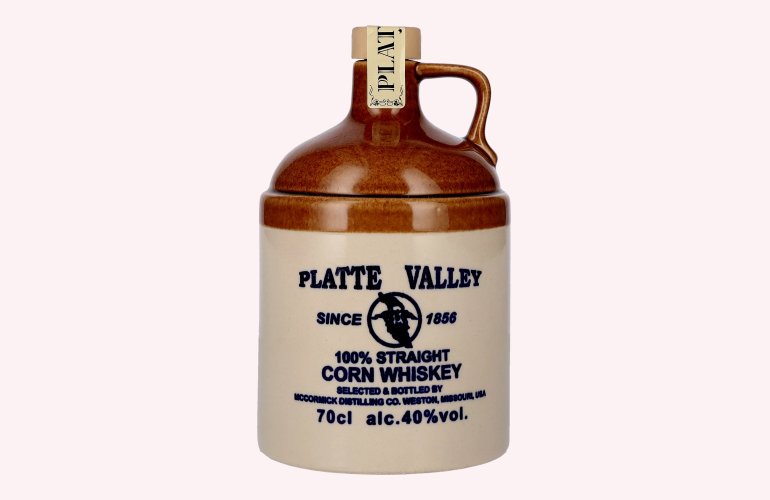 Platte Valley Corn Whiskey 3 Years Old 40% Vol. 0,7l im Tonkrug